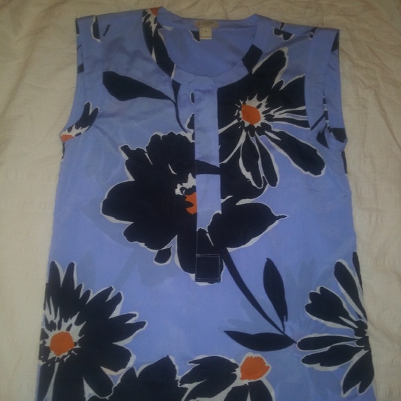 J.Crew | Floral Sleeveless Blouse sz 00 - Picture 1 of 8